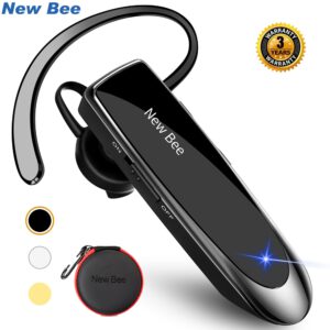 New Bee Bluetooth Headset Bluetooth 5.0 Earpiece Handsfree Headphones Mini Wireless Earphone Earbud Earpiece For iPhone xiaomi