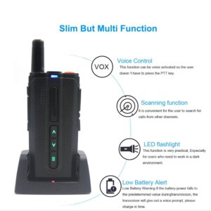 Two way inter-phone Fashion walkie talkie ANYSECU M3 UHF 400-520MHz Touch function Wireless mobile intercom analogue Super Thin