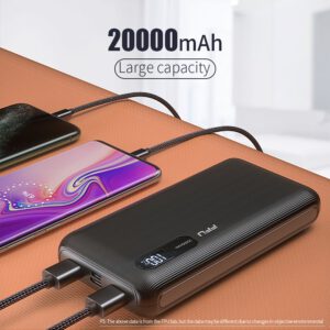 FPU Power Bank 20000mah Portable Charging Charger Powerbank 20000 mah Mobile Phone External Battery Pack Poverbank For Xiaomi mi