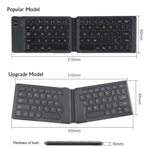 B O W HB022S Portable Foldable Universal Bluetooth Wireless Keyboard, Ergonomic Mini Keyboard For Ipad Android Mobile Phone.