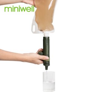 miniwell outdoor sports gear survival straw water filter travel kits