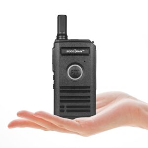 Ultra Slim Walkie Talkie UHF Rechargeable Mini Smart Two-Way Radios Fashion Portable 2 Way Radio with Dual PTT & Breathing Light